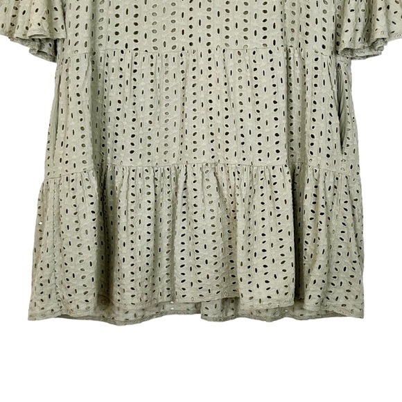 ❗️SOLD❗️Mustard Seed Eyelet Swing Mini Dress - Picture 4 of 13